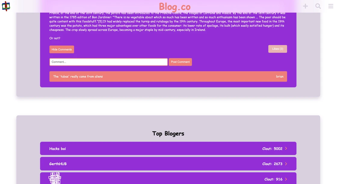 My blogging website